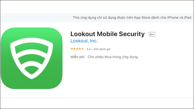 Ứng dụng Lookout Mobile Security